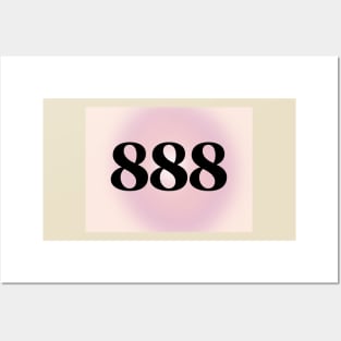 888 Angel Numbers Posters and Art